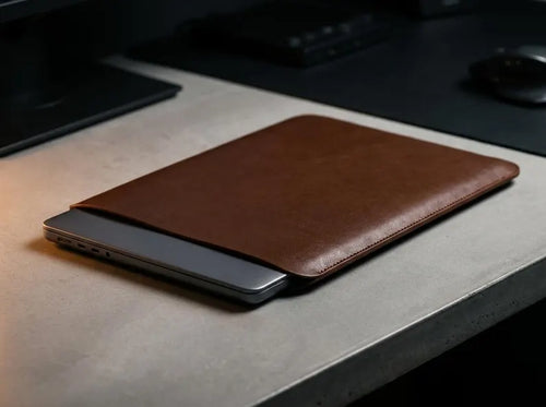 Minimalist Leather Laptop Sleeve