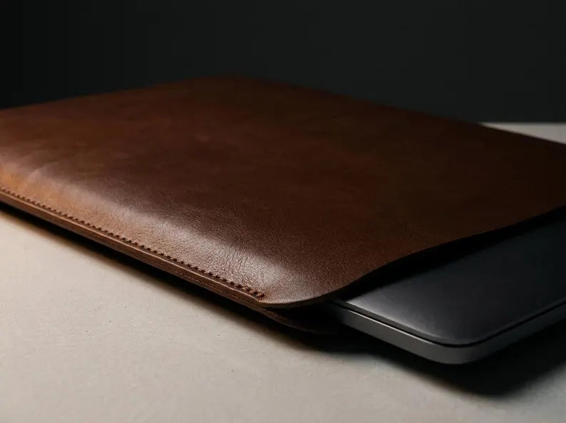 Minimalist Leather Laptop Sleeve