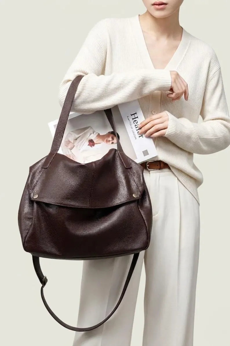 The Signature Leather Hobo Bag